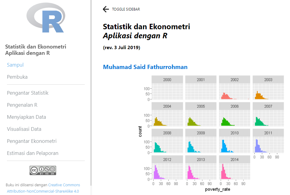 Ebook R untuk Statistik dan Ekonometri | M Said F